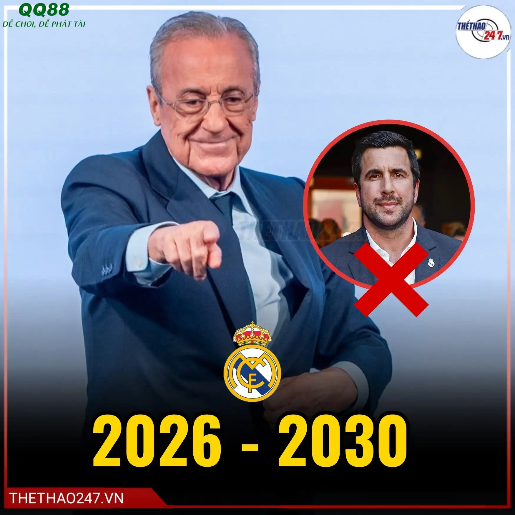 Florentino Perez tiếp tục dẫn dắt Real Madrid trong nhiệm kỳ mới